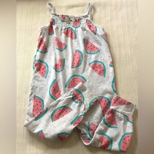Carter’s Watermelon Print Sleeveless Cotton Romper Size 24 Months